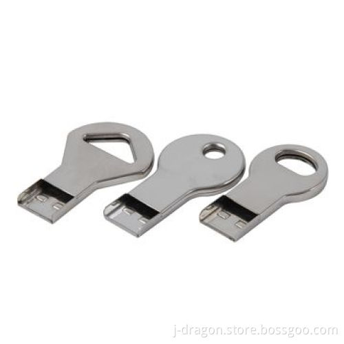 New Steel Key USB Drive with 1 to 32GB Storage, High Speed UDP Chips, Laser and Silkscreen Logo